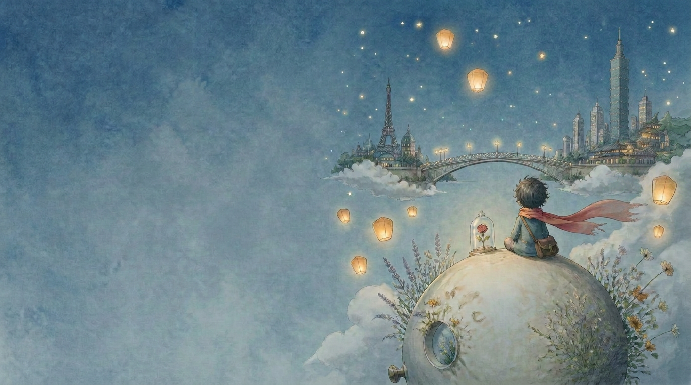 Un monde de fable relie Paris à Taipei sous des lanternes volantes